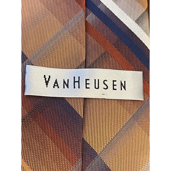 Van Heusen 100% Silk Men’s Neck Tie Made In China - Picture 8 of 9